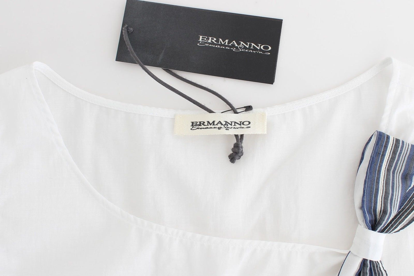 بلوزة أنيقة بعقدة من مزيج القطن من Ermanno Scervino