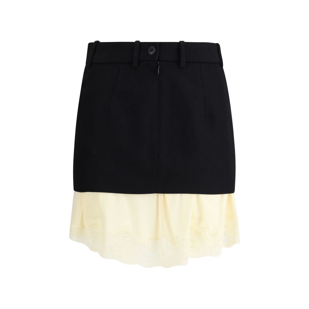 Balenciaga Double-layer Mini Skirt