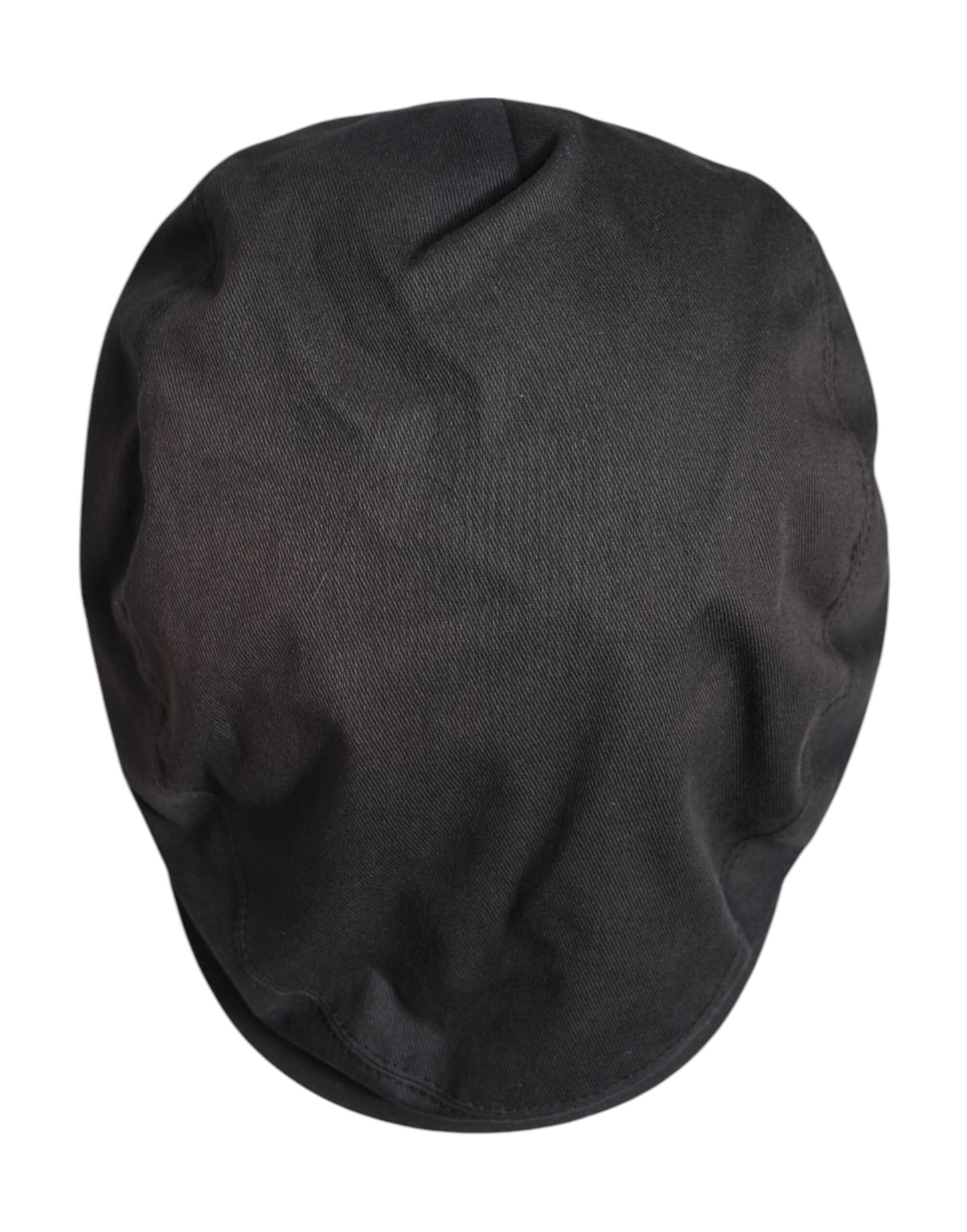 Dolce & Gabbana Black Cotton Newsboy Capello Cabbie Hat