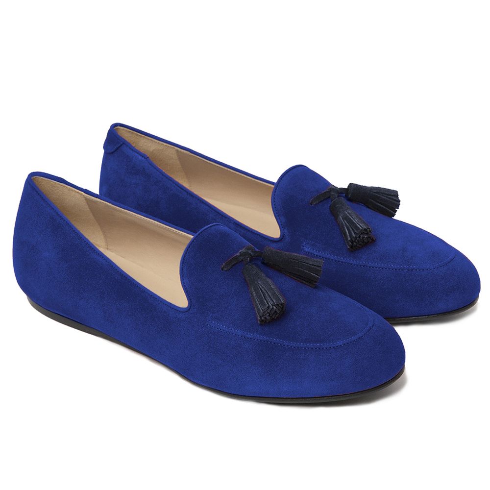 Charles Philip Blue Calfskin Unisex Loafer