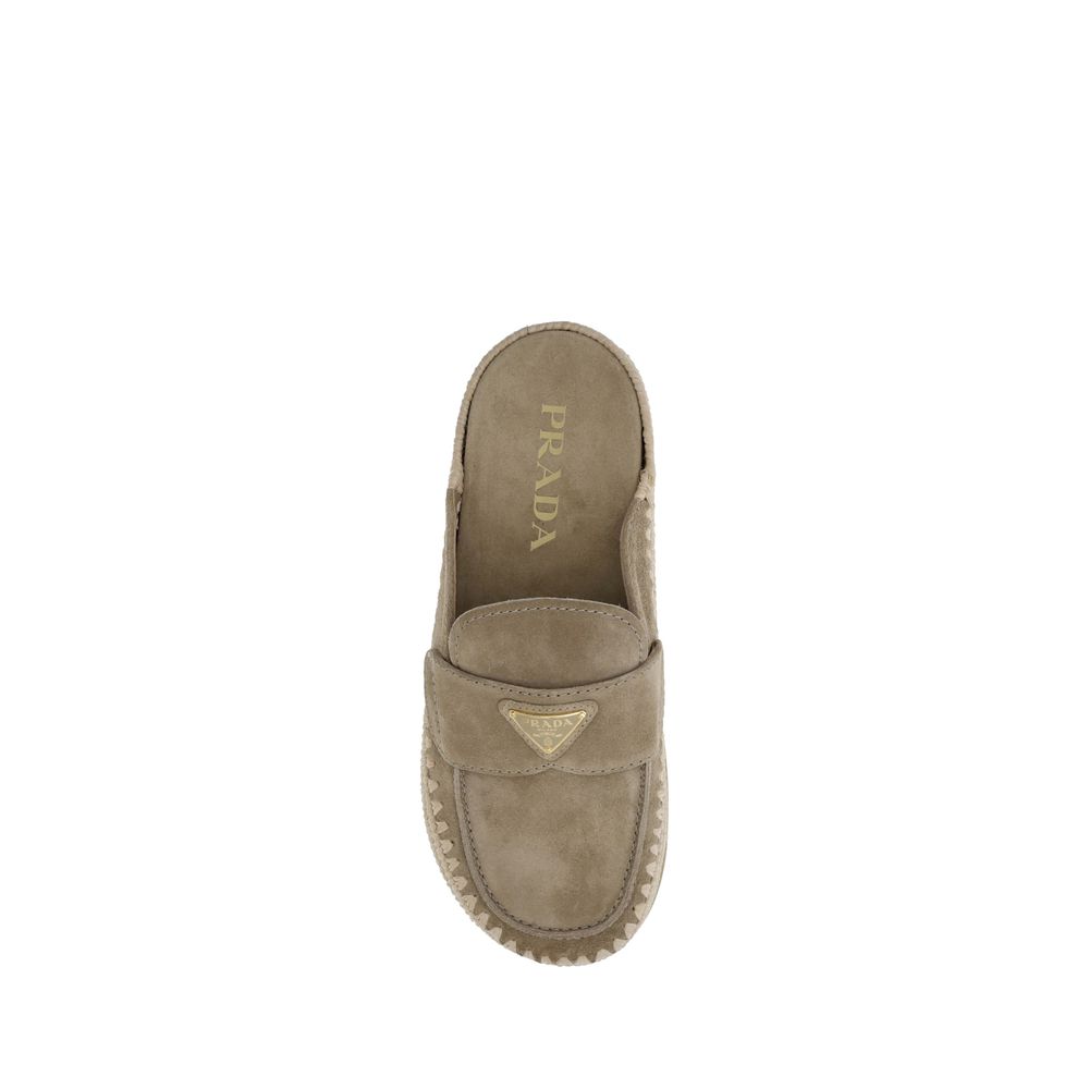 Prada Suede Mules