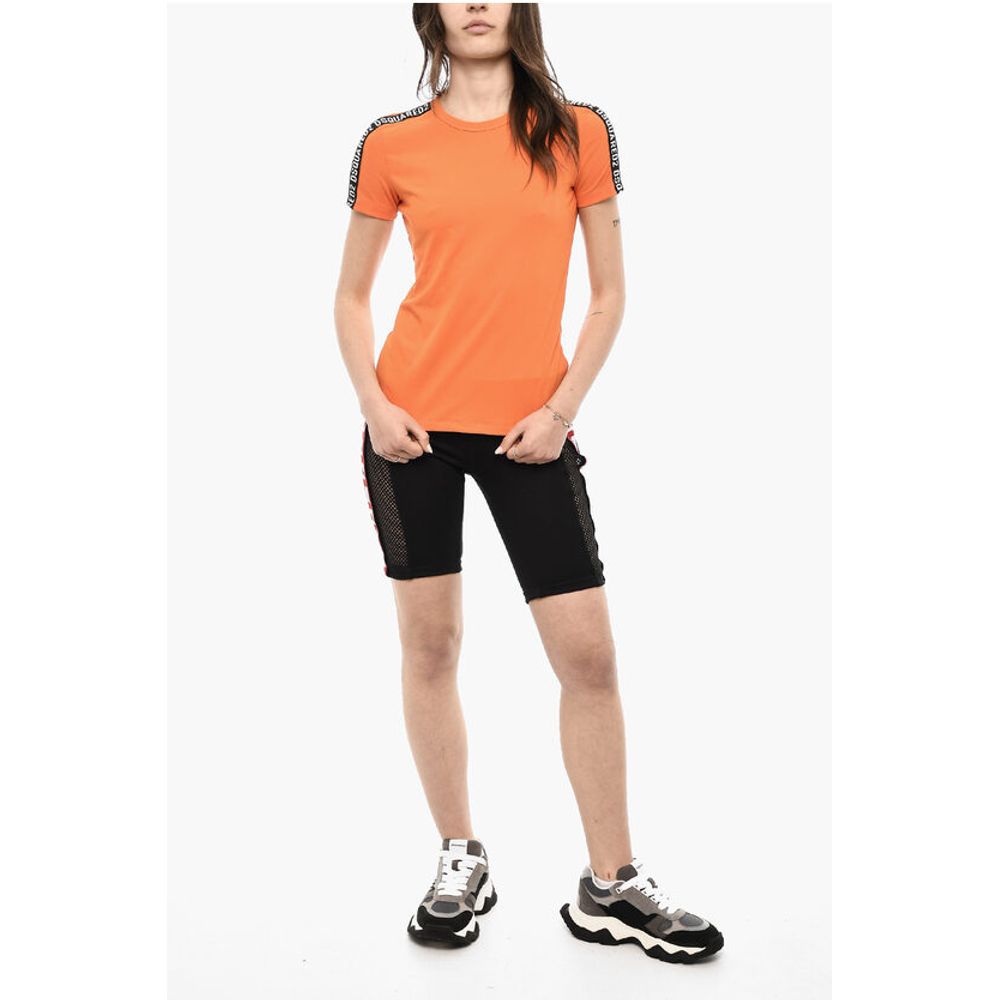 Dsquared² UNDERWEAR Solid Color T-shirt With Logoed Bands