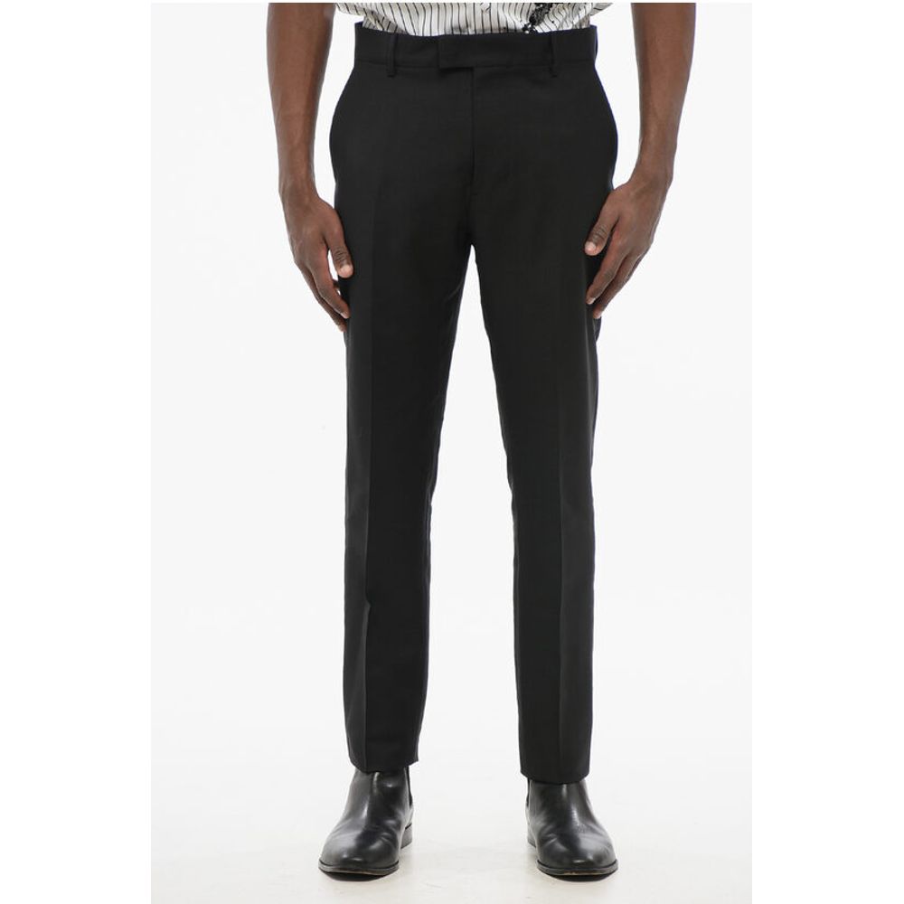 Ami Alexandre Mattiussi 4-Pocketed Mohair Blend Pants with Belt Loops