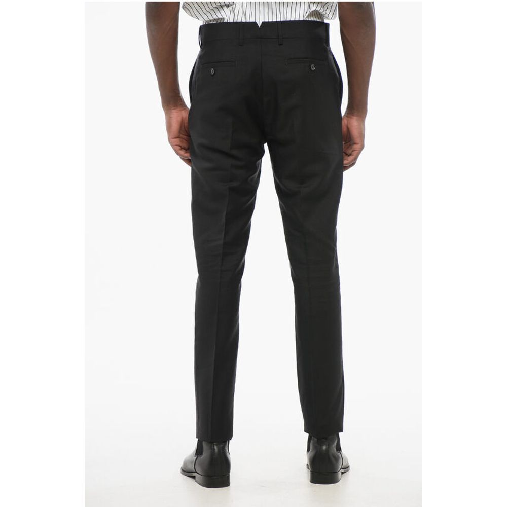 Ami Alexandre Mattiussi 4-Pocketed Mohair Blend Pants with Belt Loops