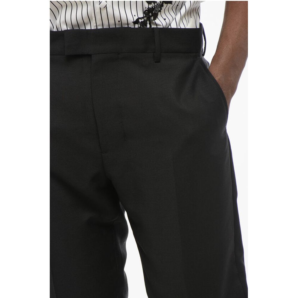 Ami Alexandre Mattiussi 4-Pocketed Mohair Blend Pants with Belt Loops