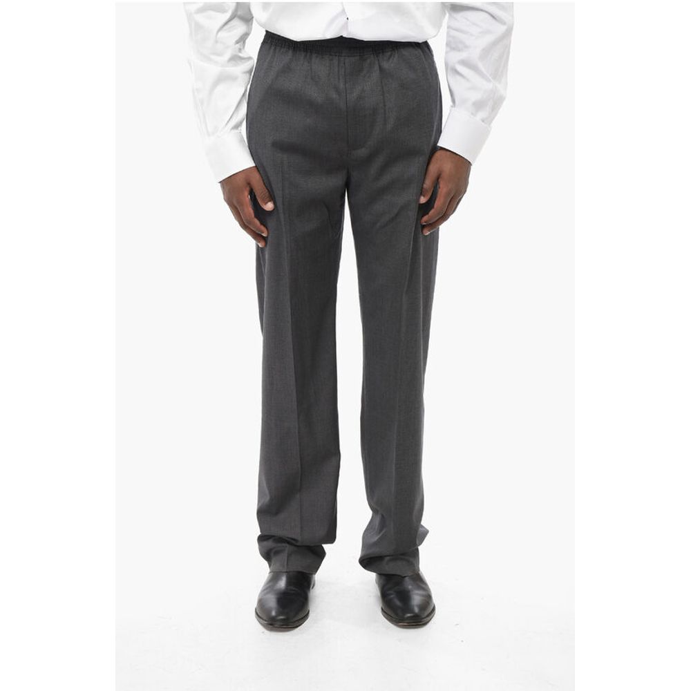 Givenchy Virgin Wool Blend Pants with Elastic Waistband
