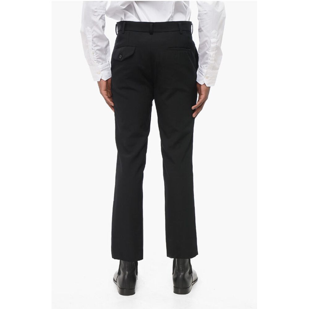 Comme Des Garçons Slim Fit Wool Pants with Belt Loops