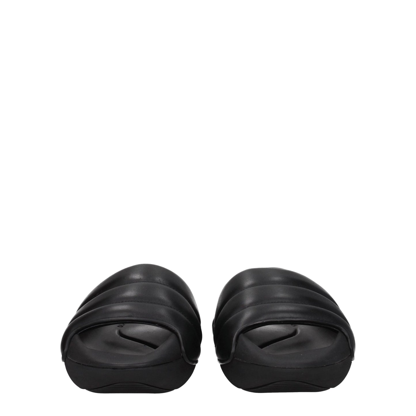 Balmain Black Leather Slipper