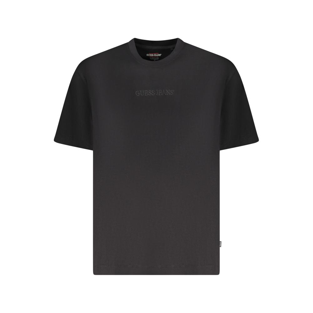 Guess Jeans Black Cotton Men Oversize T-Shirt