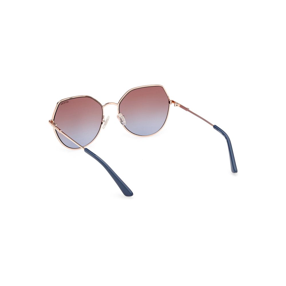 Guess Jeans Pink Metal Sunglasses