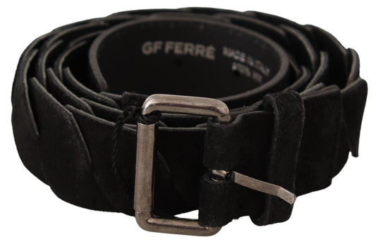 حزام خصر أسود أنيق من GF Ferre مع مشبك معدني