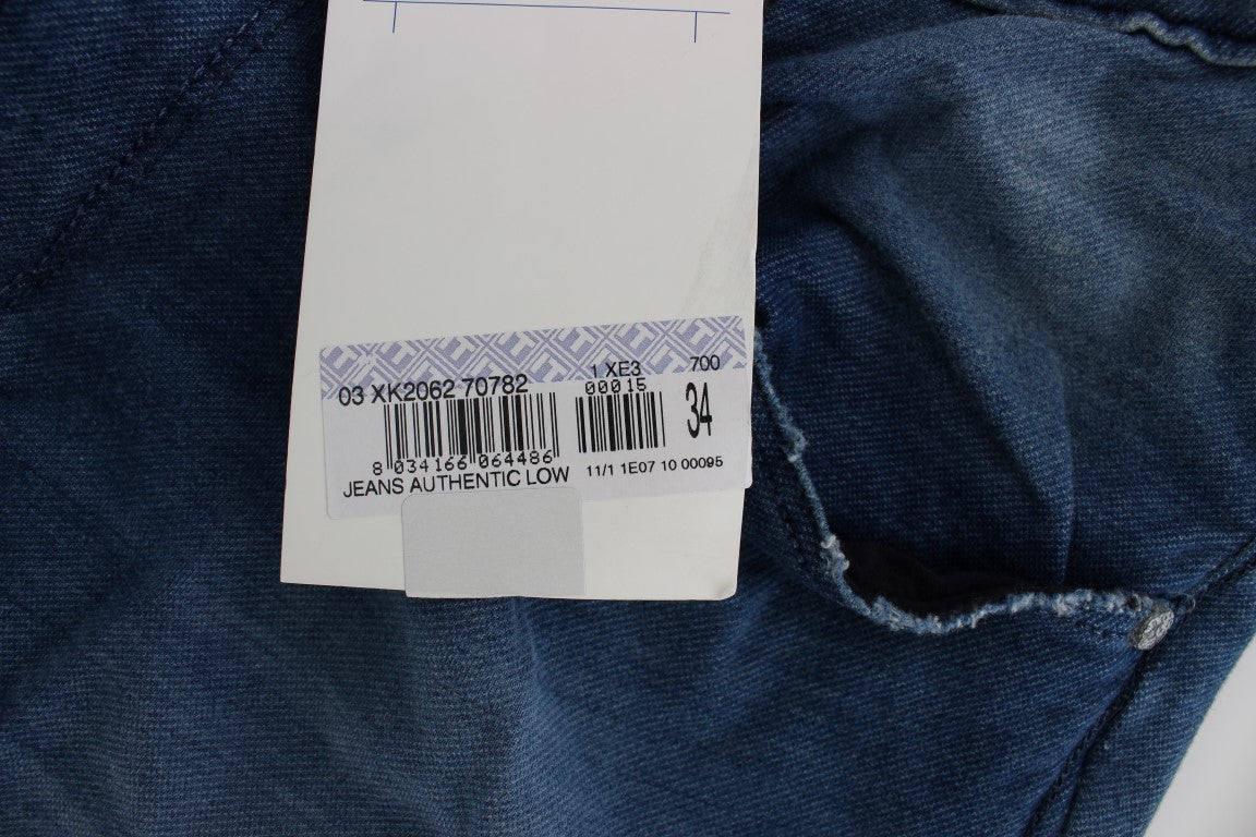 بنطلون جينز إيطالي أزرق اللون من Acht Slim Fit