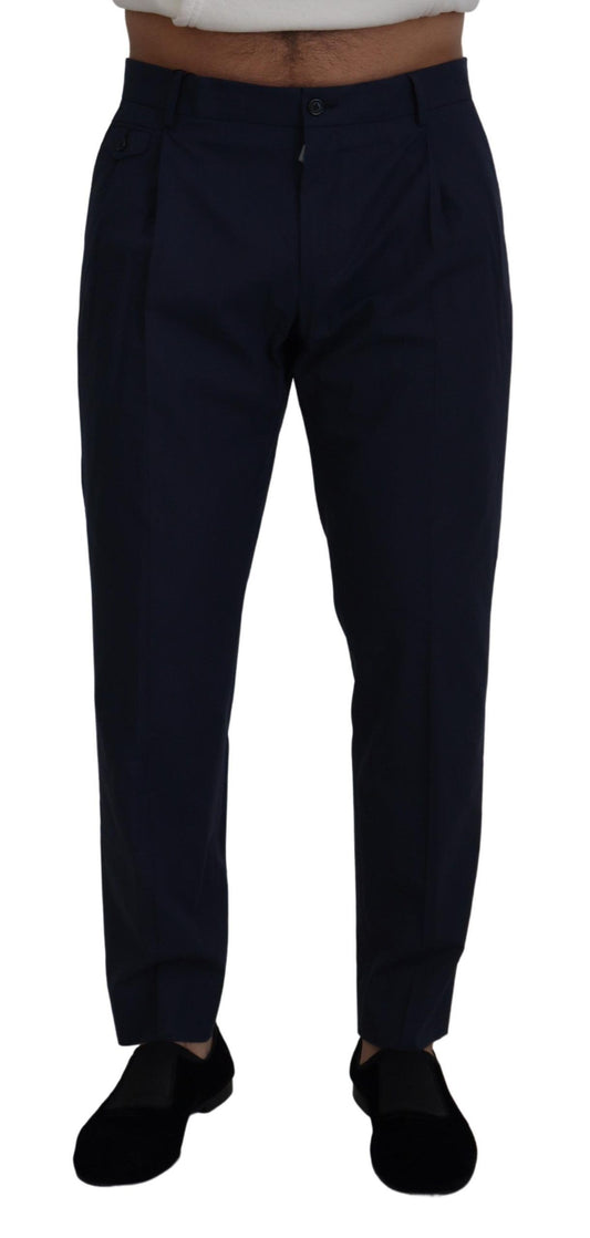 بنطلون شينو أنيق بقصّة Slim Fit من Dolce &amp; Gabbana باللون الأزرق