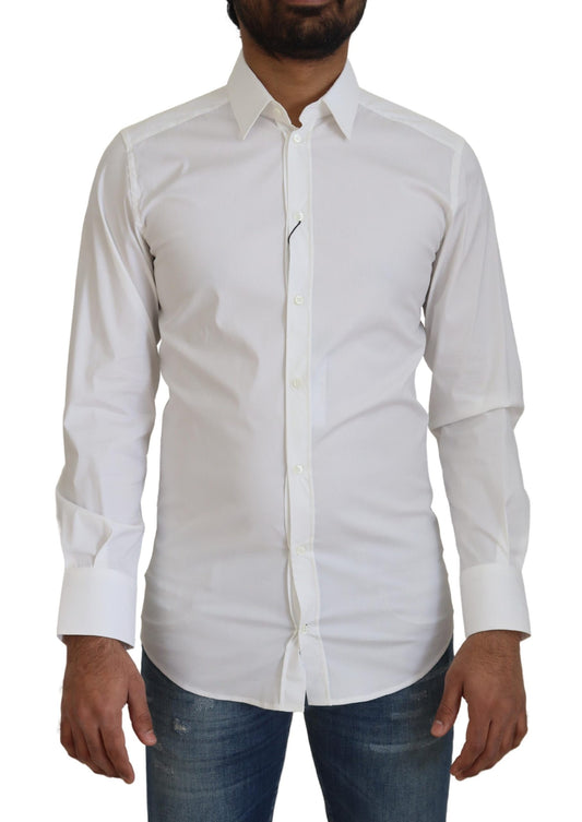 قميص دولتشي آند غابانا الأبيض المبهر بقصّة Slim Fit