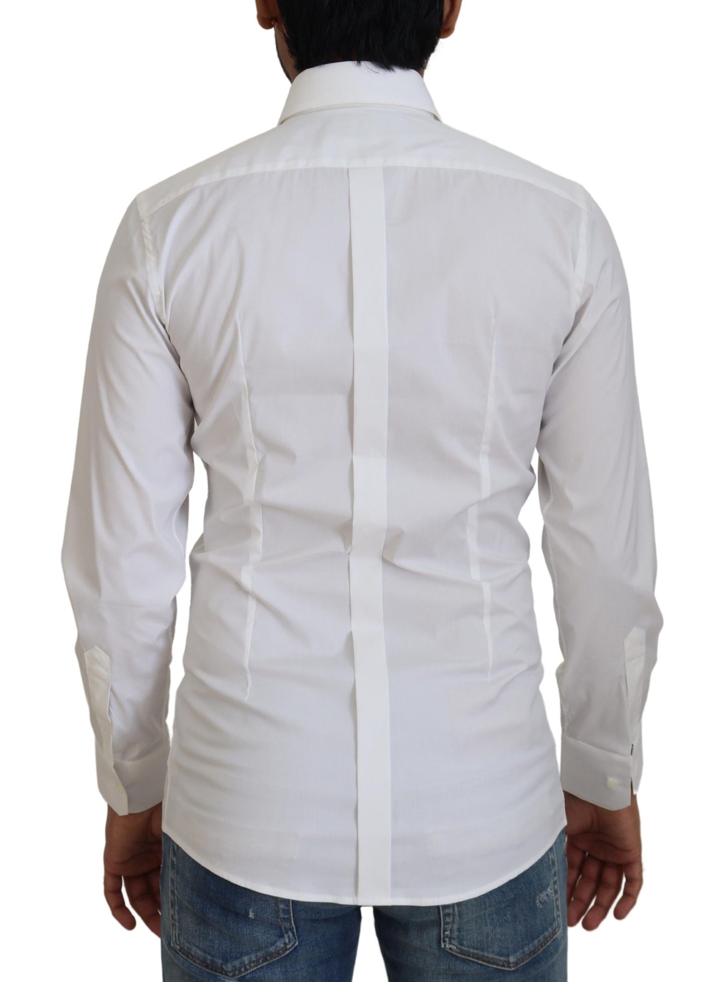 قميص دولتشي آند غابانا الأبيض المبهر بقصّة Slim Fit