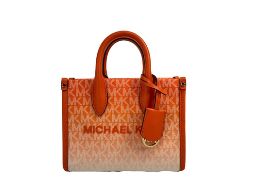 حقيبة تسوق Mirella XS من الجلد بسحاب علوي من Michael Kors