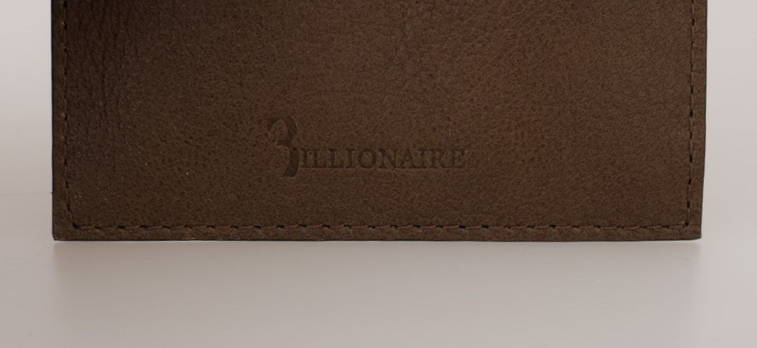 محفظة رجالية جلدية أنيقة من ماركة Billionaire Italian Couture بتصميم Turtledove