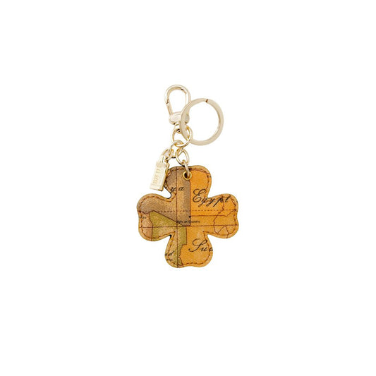 Alviero Martini Prima Classe Beige Artificial Leather Keychain