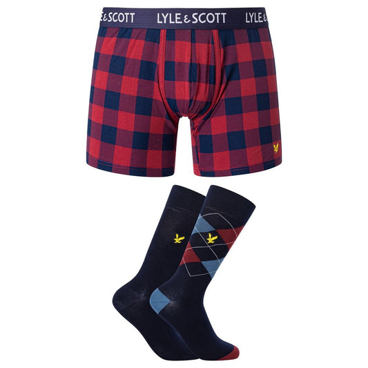 ملابس داخلية قطنية بوردو من Lyle &amp; Scott