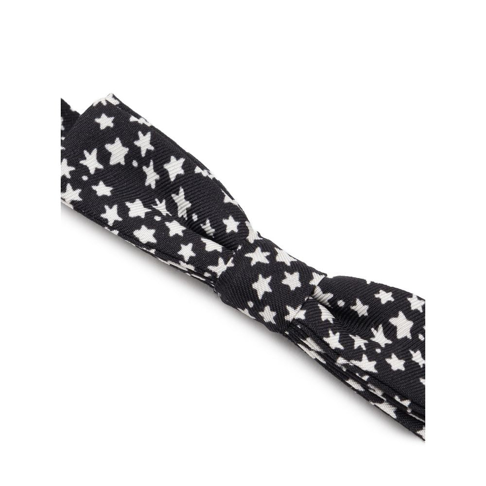 Dolce & Gabbana Black Silk Bowty
