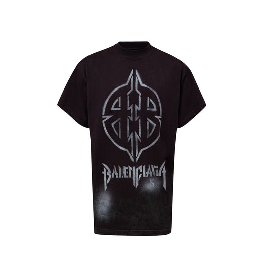 Balenciaga Black Cotton T-Shirt