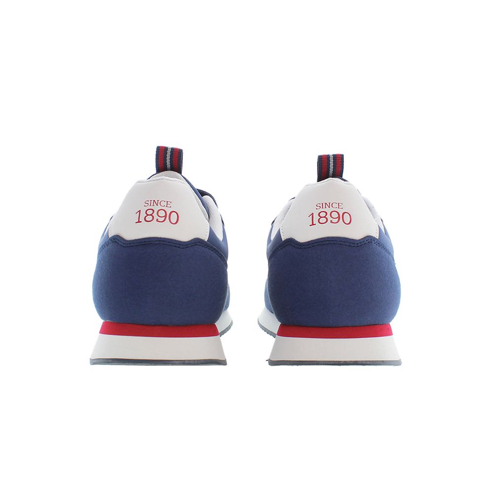 حذاء رياضي رجالي من البوليستر باللون الأزرق من US POLO ASSN