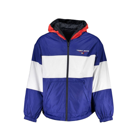 جاكيت رجالي من البوليستر باللون الأزرق من Tommy Hilfiger ذو وجهين