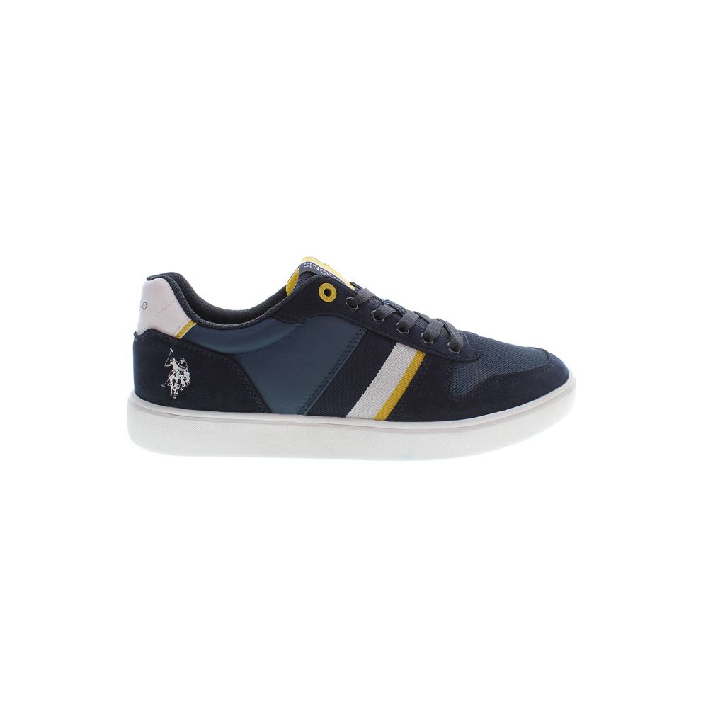 حذاء رياضي رجالي من البوليستر باللون الأزرق من US POLO ASSN