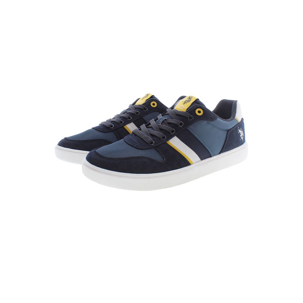 حذاء رياضي رجالي من البوليستر باللون الأزرق من US POLO ASSN