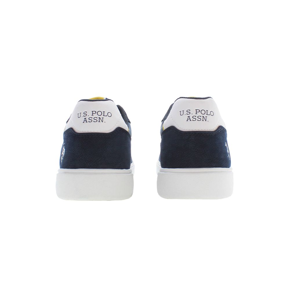 حذاء رياضي رجالي من البوليستر باللون الأزرق من US POLO ASSN