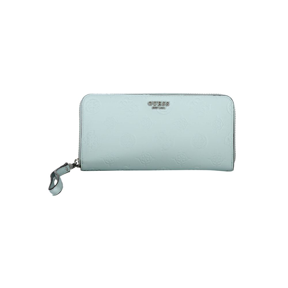 Guess Jeans Blue Polyethylene Wallet