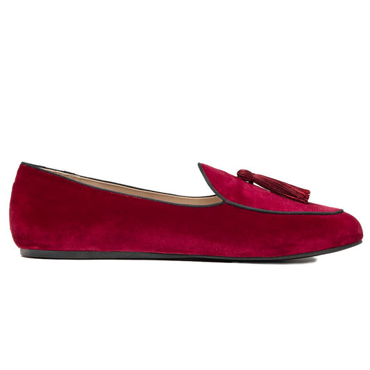 Charles Philip Red Velvet Loafer