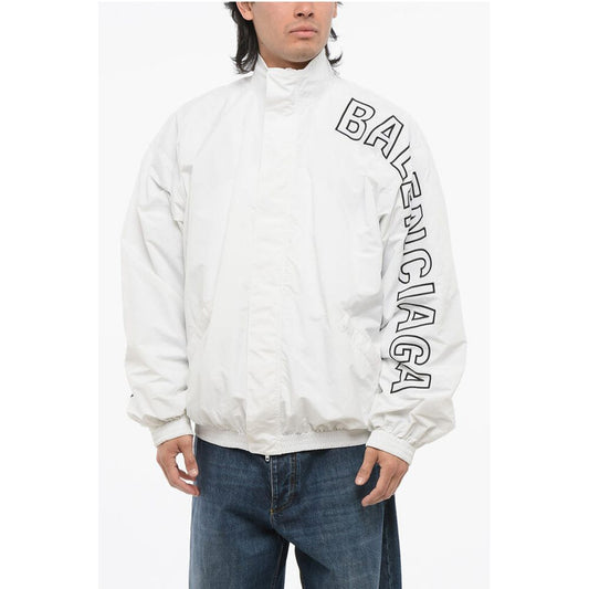 Balenciaga White Polyester Jackets &Amp; Coat