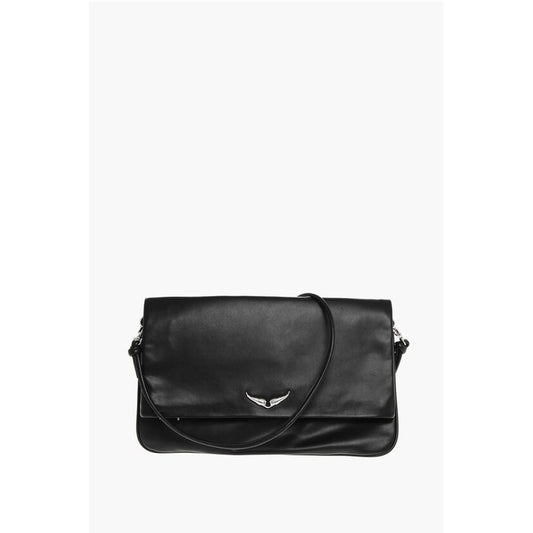 Zadig & Voltaire Leather ROCK ETERNAL Clutch with Outer Pocket