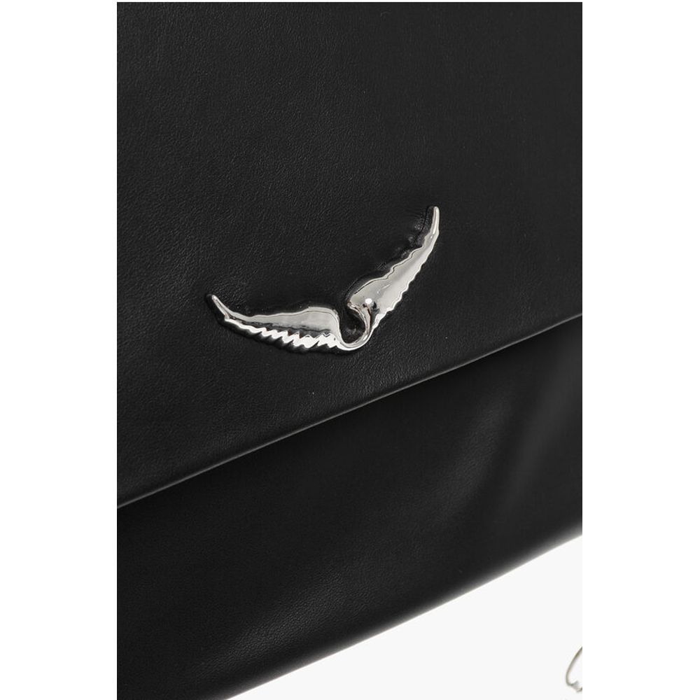 Zadig & Voltaire Leather ROCK ETERNAL Clutch with Outer Pocket