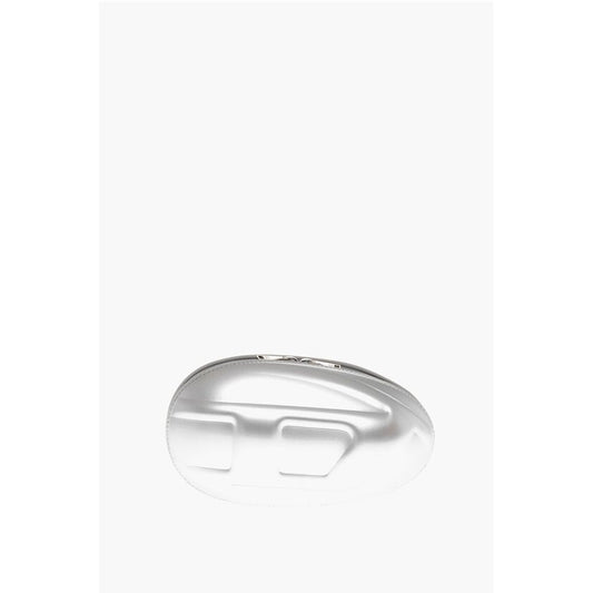 Diesel Oval Shaped Rigid 1-DR FOLD Clutch Bag with Embossed Oval D