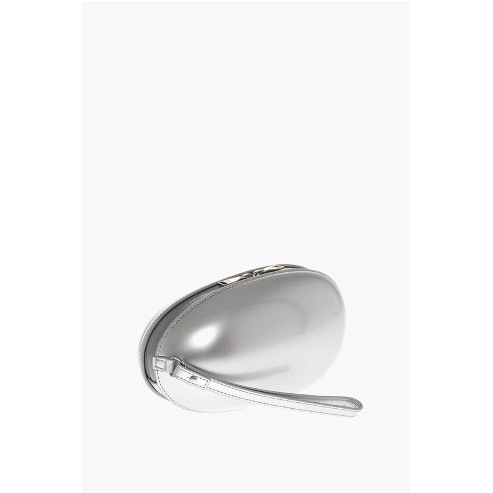 Diesel Oval Shaped Rigid 1-DR FOLD Clutch Bag with Embossed Oval D