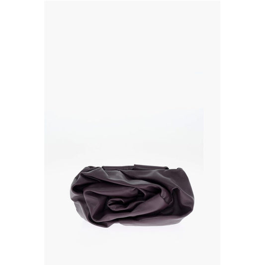 Burberry Leather ROSE Clutch with Pleated Detail