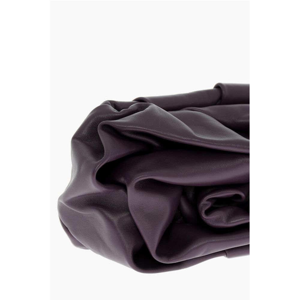 Burberry Leather ROSE Clutch with Pleated Detail