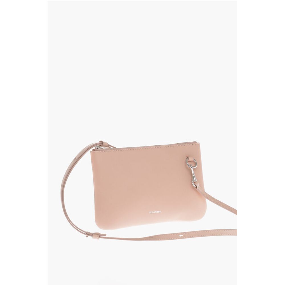 Jil Sander Leather Clutch with Removable Strap