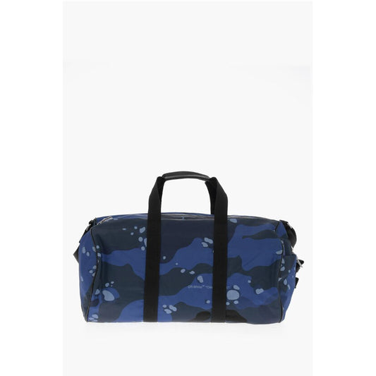Off-White Camouflage Motif Travel Duffle Bag