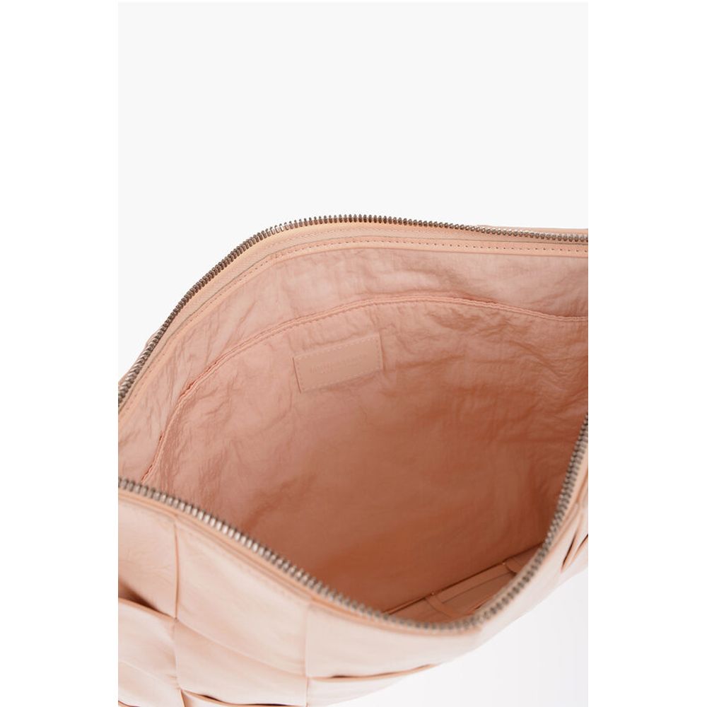 Bottega Veneta Braided Design Leather Clutch
