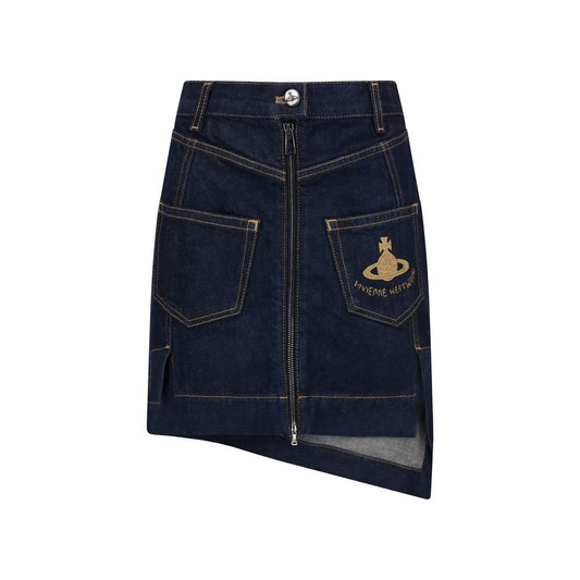Vivienne Westwood Asymmetric denim Miniskirt