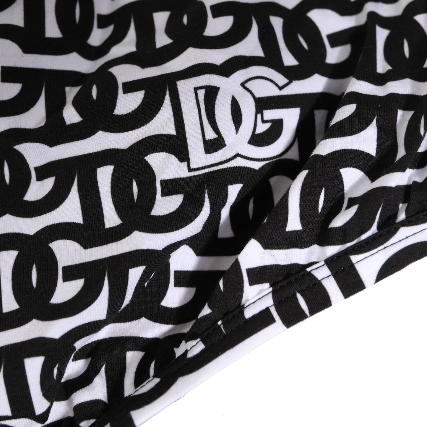 Dolce & Gabbana Black White Cotton Logo Print Brief Underwear