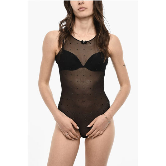 Dsquared² Rhinestone Sheer Body