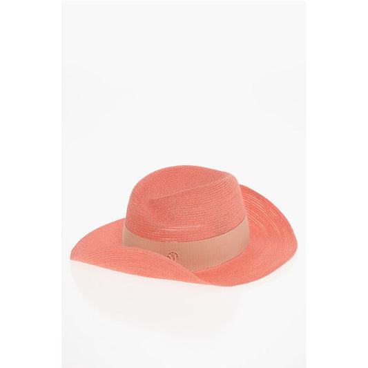 Maison Michel Hemp Fedora with Gros-grain Ribbon