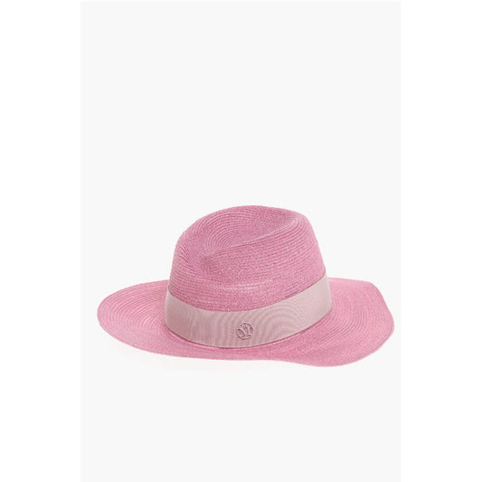Maison Michel Hemp Fedora with Gros-grain Ribbon