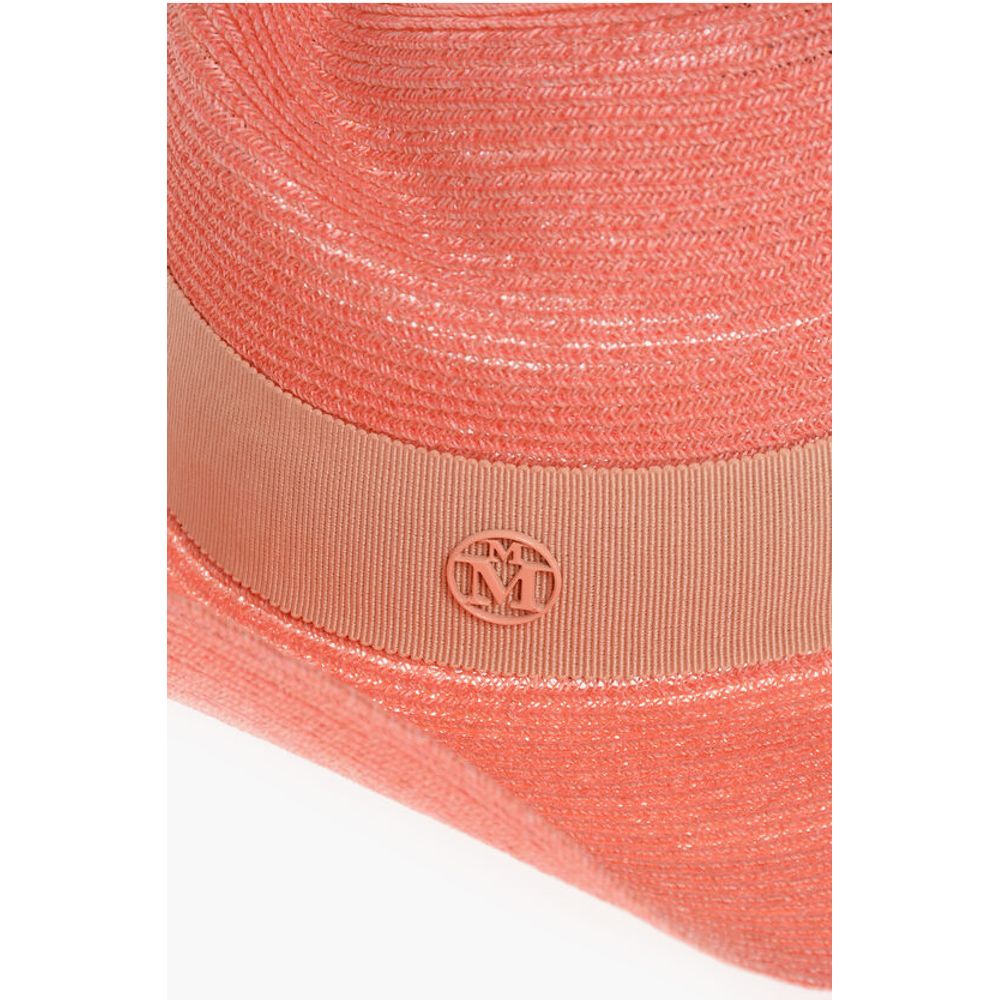 Maison Michel Hemp Fedora with Gros-grain Ribbon