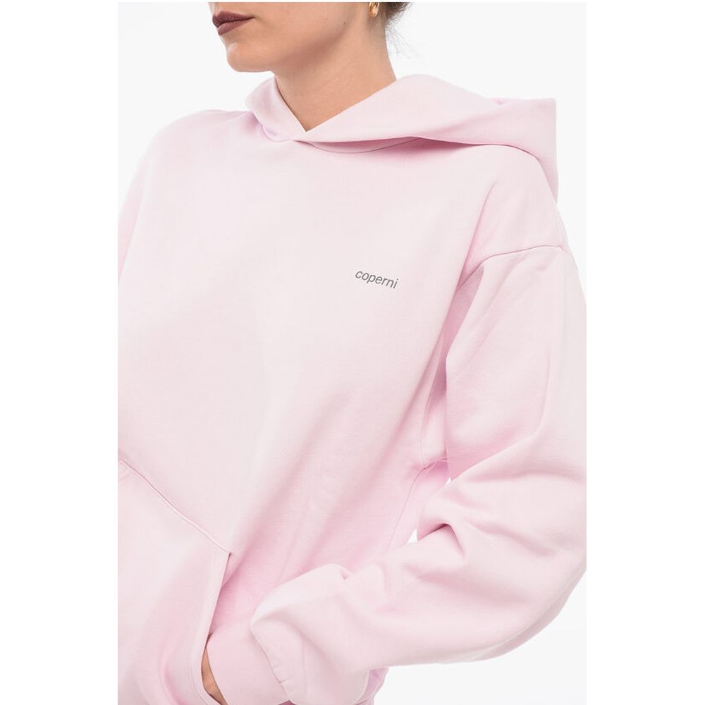 Coperni Fleeced Cotton Hoodie with Cangaroo Pocket