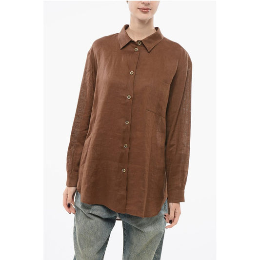 Super Blond Linen Oversized Shirt